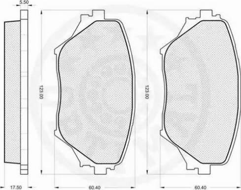 Optimal 10551 - Bremsbelagsatz, Scheibenbremse alexcarstop-ersatzteile.com