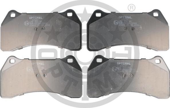 Optimal 12520 - Bremsbelagsatz, Scheibenbremse alexcarstop-ersatzteile.com