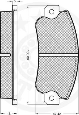 Optimal 12043 - Bremsbelagsatz, Scheibenbremse alexcarstop-ersatzteile.com