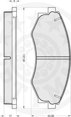 Optimal 12063 - Bremsbelagsatz, Scheibenbremse alexcarstop-ersatzteile.com