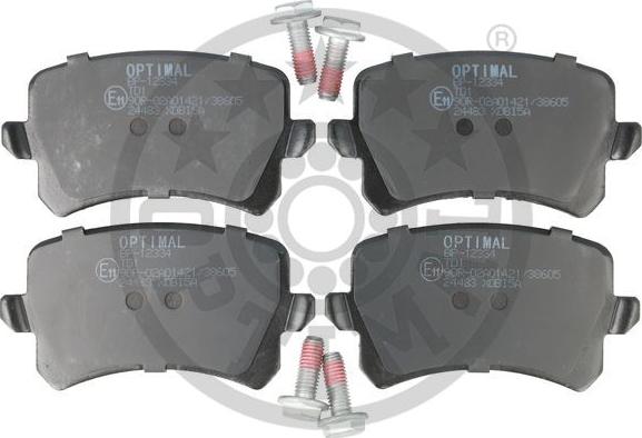 Optimal 12334 - Bremsbelagsatz, Scheibenbremse alexcarstop-ersatzteile.com