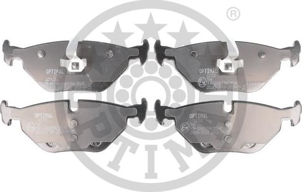 Optimal 12702 - Bremsbelagsatz, Scheibenbremse alexcarstop-ersatzteile.com