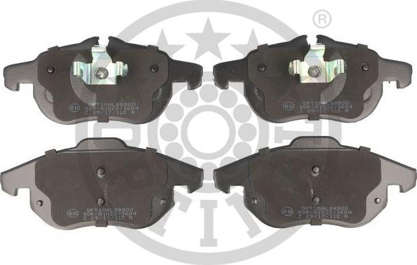 Optimal BP-88800 - Bremsbelagsatz, Scheibenbremse alexcarstop-ersatzteile.com