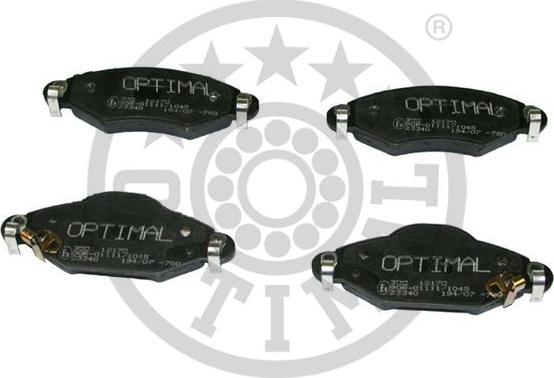 Optimal BP-12170 - Bremsbelagsatz, Scheibenbremse alexcarstop-ersatzteile.com