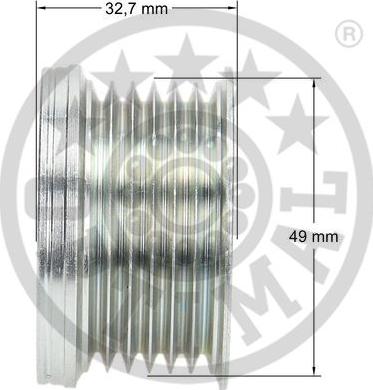 Optimal F5-1064 - Riemenscheibe, Generator alexcarstop-ersatzteile.com