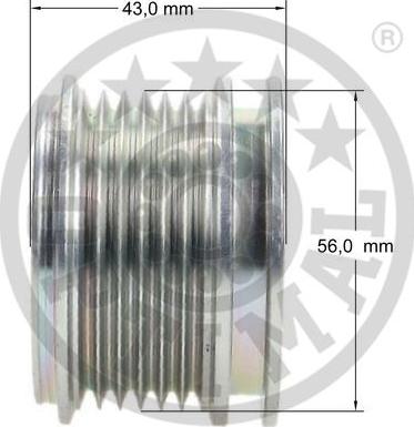 Optimal F5-1009 - Riemenscheibe, Generator alexcarstop-ersatzteile.com