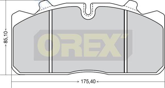 Orex 742003 - Bremsbelagsatz, Scheibenbremse alexcarstop-ersatzteile.com