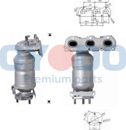 Oyodo 10N0002-OYO - Katalysator alexcarstop-ersatzteile.com