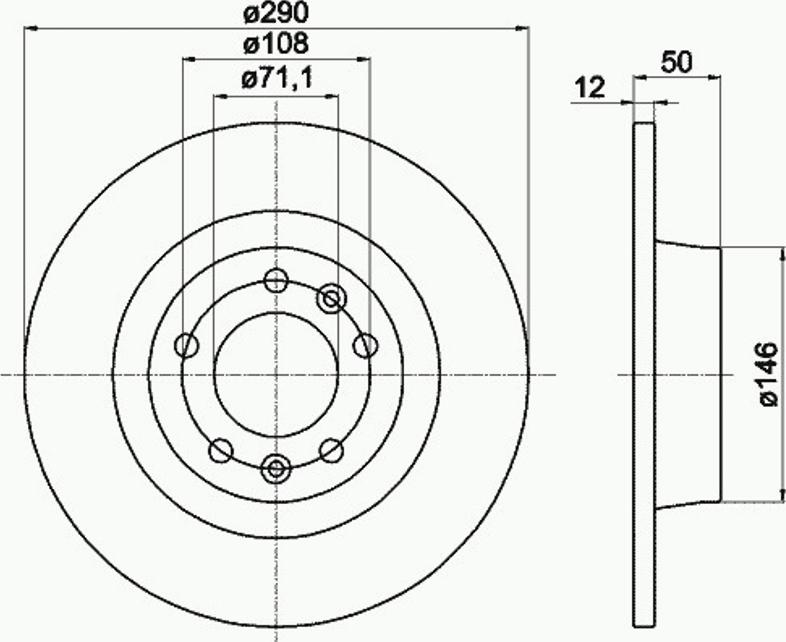 Pagid 54958PRO - Bremsscheibe alexcarstop-ersatzteile.com