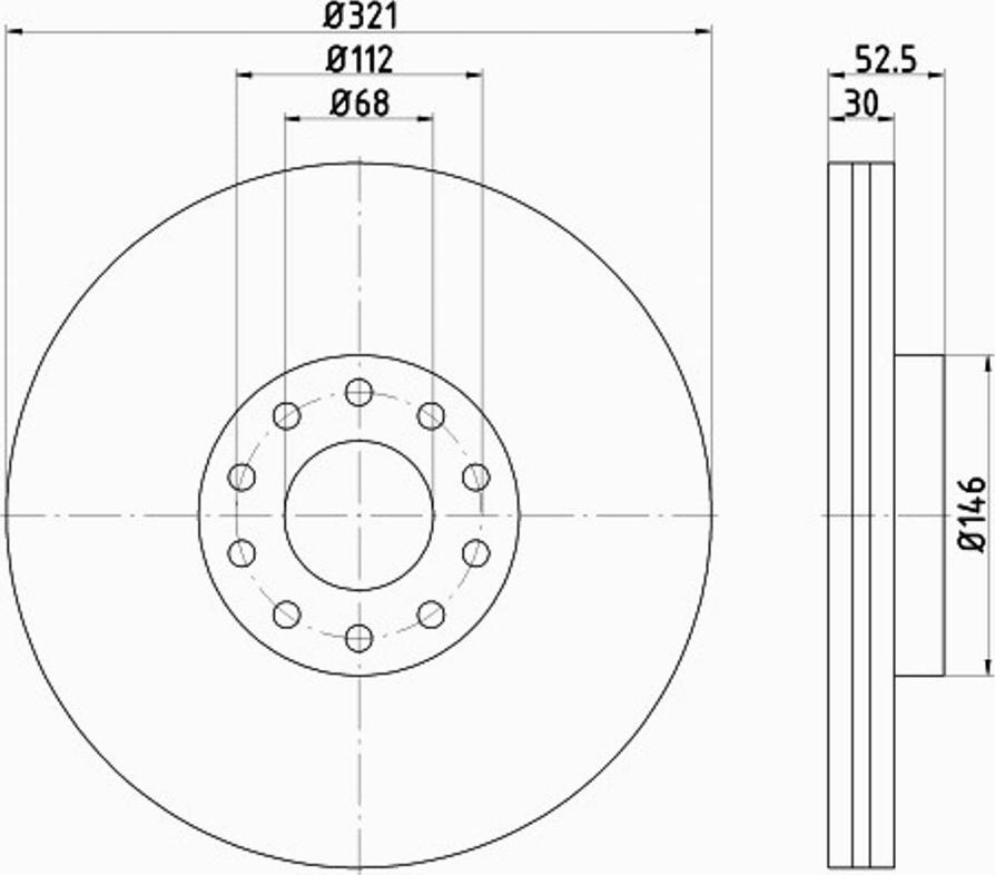 Pagid 54547PRO - Bremsscheibe alexcarstop-ersatzteile.com