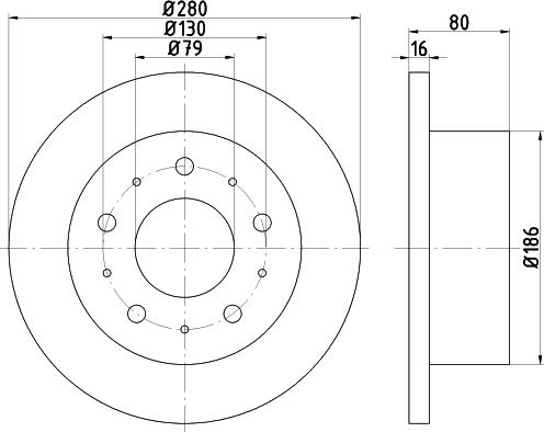 Pagid 54575 - Bremsscheibe alexcarstop-ersatzteile.com