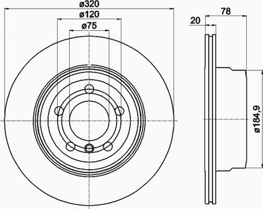 Pagid 54611PRO - Bremsscheibe alexcarstop-ersatzteile.com