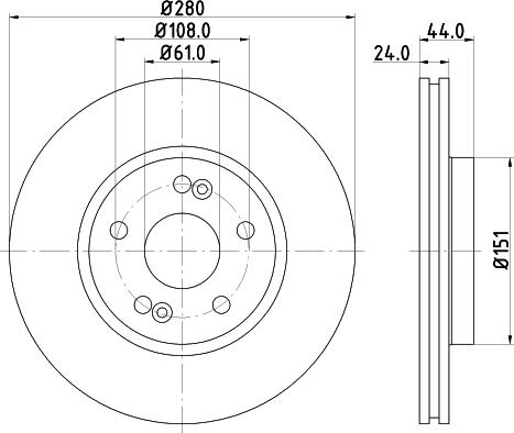 Pagid 54138 - Bremsscheibe alexcarstop-ersatzteile.com