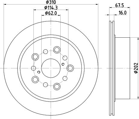 Pagid 54857 - Bremsscheibe alexcarstop-ersatzteile.com