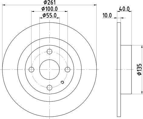 Pagid 54302 - Bremsscheibe alexcarstop-ersatzteile.com