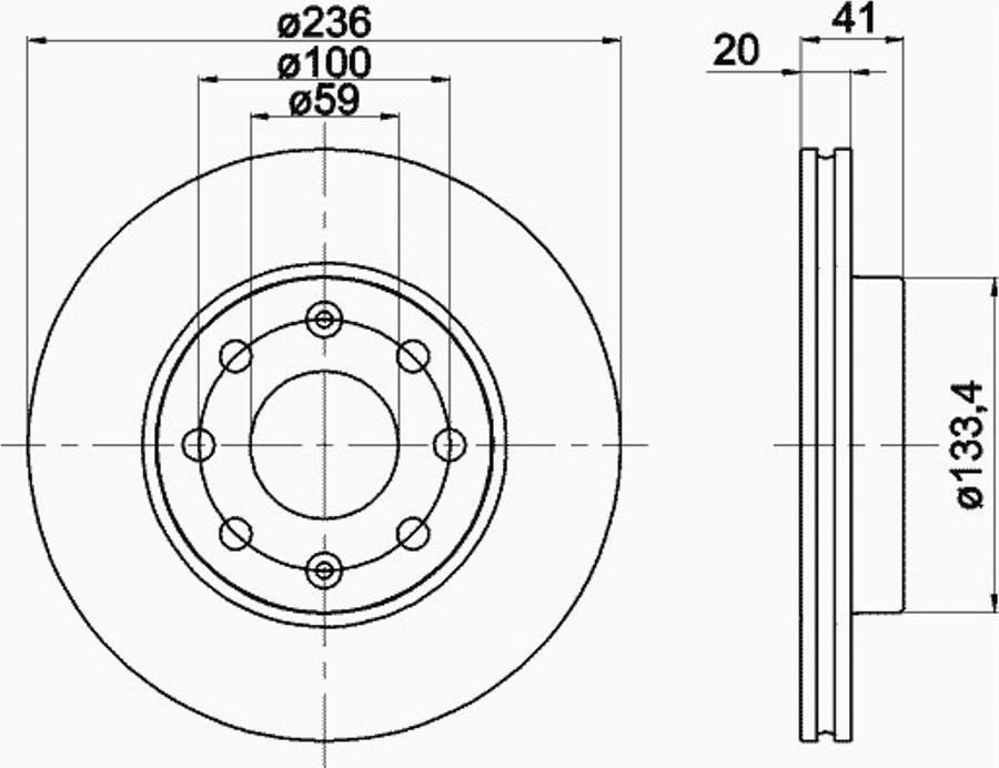 Pagid 54334PRO - Bremsscheibe alexcarstop-ersatzteile.com