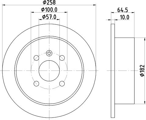 Pagid 54290 - Bremsscheibe alexcarstop-ersatzteile.com