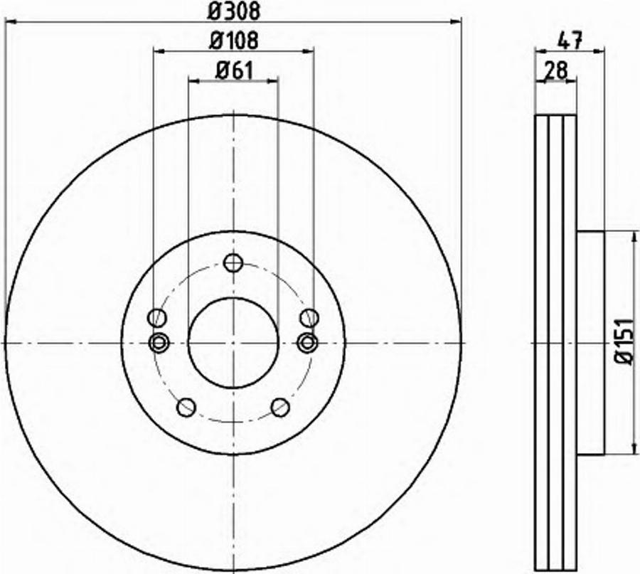 Pagid 54740PRO - Bremsscheibe alexcarstop-ersatzteile.com