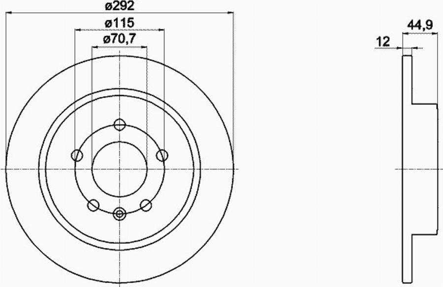 Pagid 55057PRO - Bremsscheibe alexcarstop-ersatzteile.com