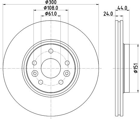 Pagid 55028 - Bremsscheibe alexcarstop-ersatzteile.com