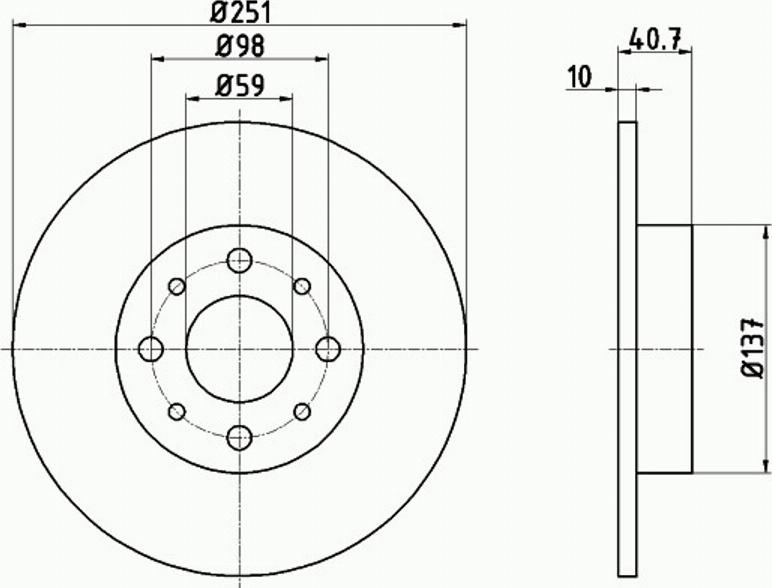 Pagid 55023PRO - Bremsscheibe alexcarstop-ersatzteile.com