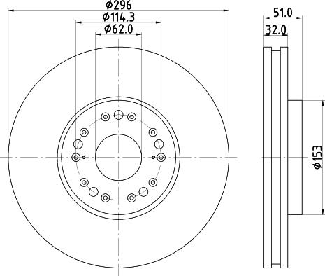 Pagid 55375HC - Bremsscheibe alexcarstop-ersatzteile.com