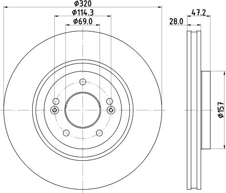 Pagid 56063HC - Bremsscheibe alexcarstop-ersatzteile.com