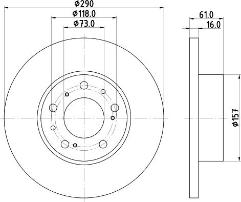 Pagid 50903 - Bremsscheibe alexcarstop-ersatzteile.com