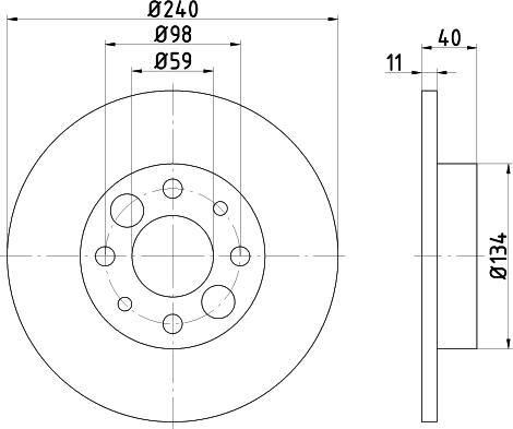 Pagid 50118 - Bremsscheibe alexcarstop-ersatzteile.com