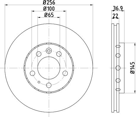 Pagid 50314 - Bremsscheibe alexcarstop-ersatzteile.com