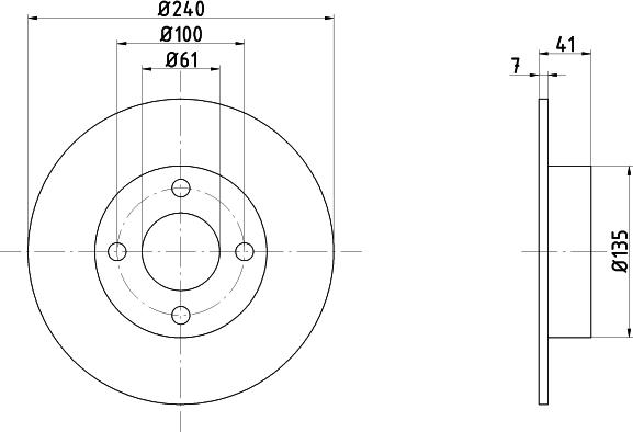 Pagid 50253 - Bremsscheibe alexcarstop-ersatzteile.com