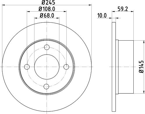 Pagid 53909 - Bremsscheibe alexcarstop-ersatzteile.com