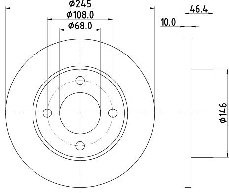 Pagid 53928 - Bremsscheibe alexcarstop-ersatzteile.com