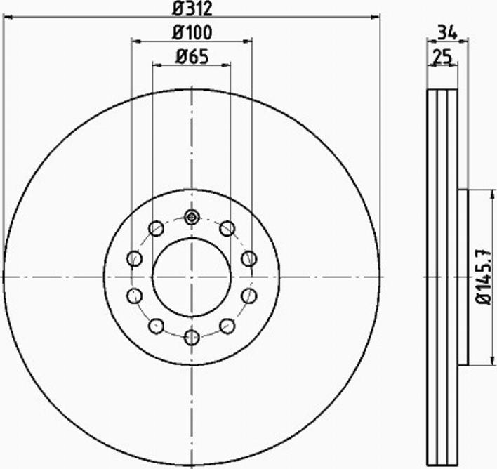 Pagid 53971PRO - Bremsscheibe alexcarstop-ersatzteile.com