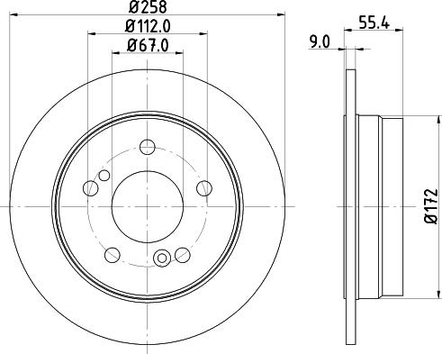 Pagid 52106 - Bremsscheibe alexcarstop-ersatzteile.com