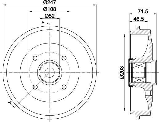 Pagid 61418 - Bremstrommel alexcarstop-ersatzteile.com