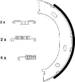 Pagid H7995 - Bremsbackensatz, Feststellbremse alexcarstop-ersatzteile.com