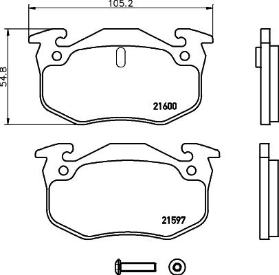 Pagid T9049 - Bremsbelagsatz, Scheibenbremse alexcarstop-ersatzteile.com