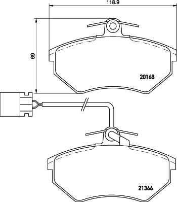 Pagid T5059 - Bremsbelagsatz, Scheibenbremse alexcarstop-ersatzteile.com