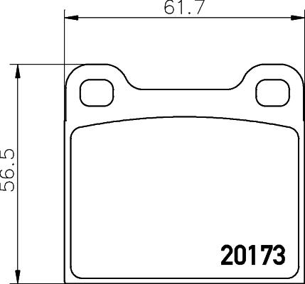 Pagid T0405 - Bremsbelagsatz, Scheibenbremse alexcarstop-ersatzteile.com