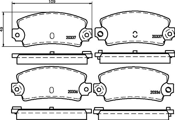 Pagid T0628 - Bremsbelagsatz, Scheibenbremse alexcarstop-ersatzteile.com