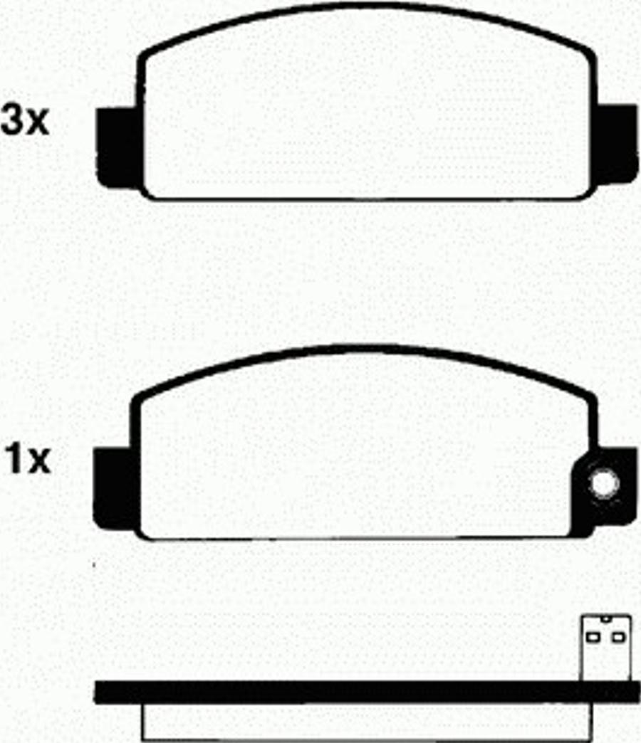 Pagid T0342 - Bremsbelagsatz, Scheibenbremse alexcarstop-ersatzteile.com