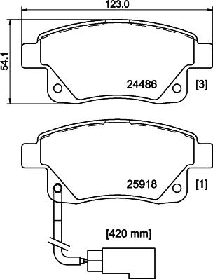 Pagid T1642 - Bremsbelagsatz, Scheibenbremse alexcarstop-ersatzteile.com