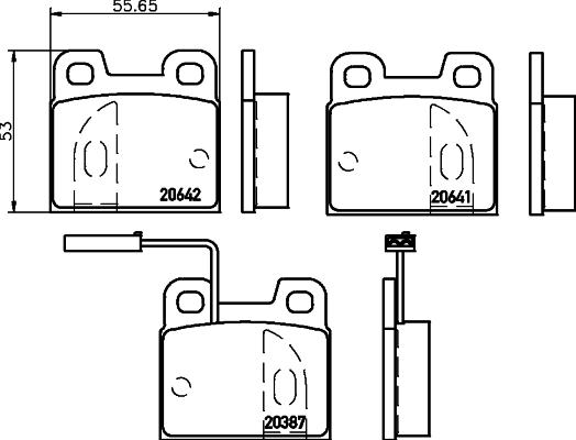 Pagid T1056 - Bremsbelagsatz, Scheibenbremse alexcarstop-ersatzteile.com