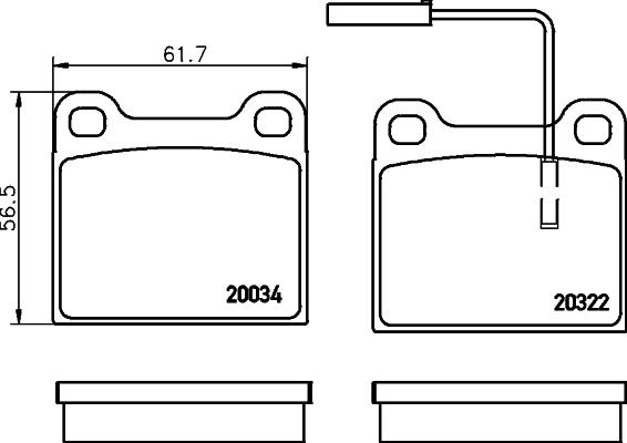 Pagid T1060 - Bremsbelagsatz, Scheibenbremse alexcarstop-ersatzteile.com