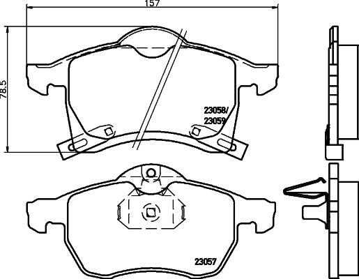 Pagid T1145 - Bremsbelagsatz, Scheibenbremse alexcarstop-ersatzteile.com