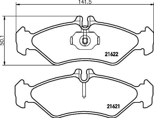 Pagid T1142 - Bremsbelagsatz, Scheibenbremse alexcarstop-ersatzteile.com