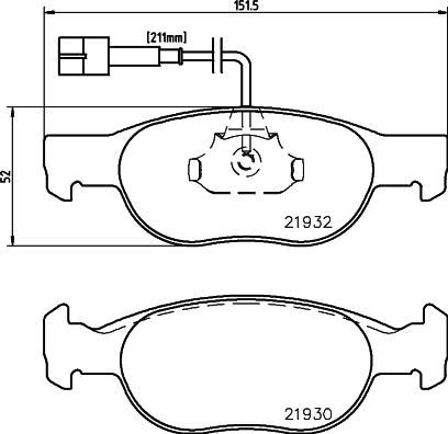 Pagid T1114 - Bremsbelagsatz, Scheibenbremse alexcarstop-ersatzteile.com