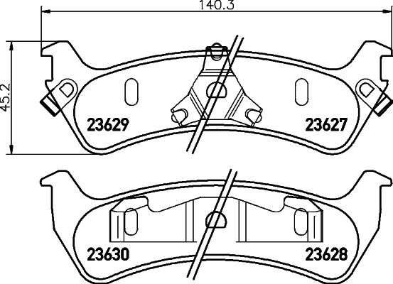 Pagid T1311 - Bremsbelagsatz, Scheibenbremse alexcarstop-ersatzteile.com