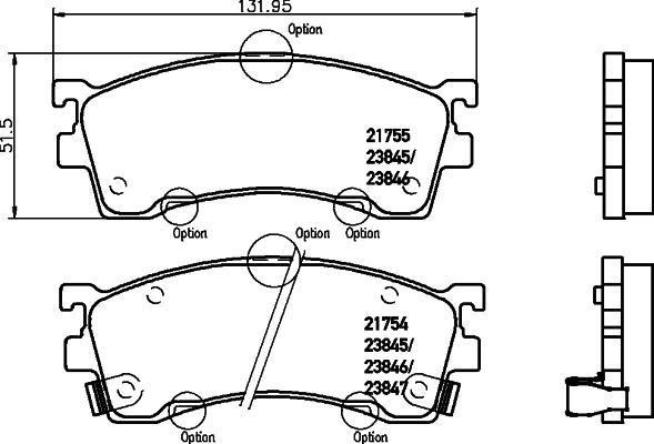 Pagid T1268 - Bremsbelagsatz, Scheibenbremse alexcarstop-ersatzteile.com